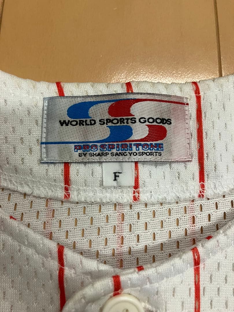 東京ヤクルトスワローズ　シャープ産業　ユニフォーム　当時　ミズノ　復刻　無地