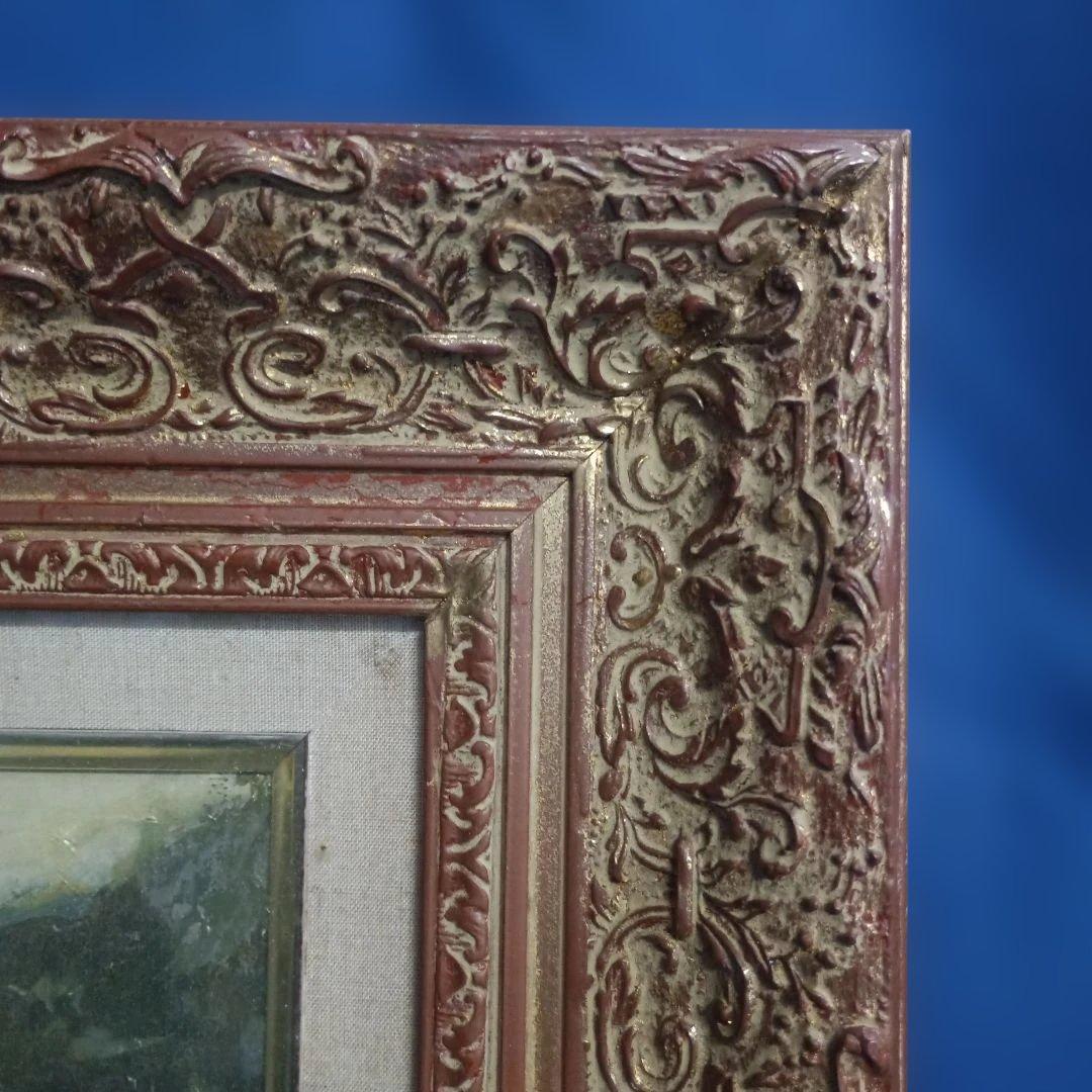 2223）軍司直次郎 　油絵F4号　額装