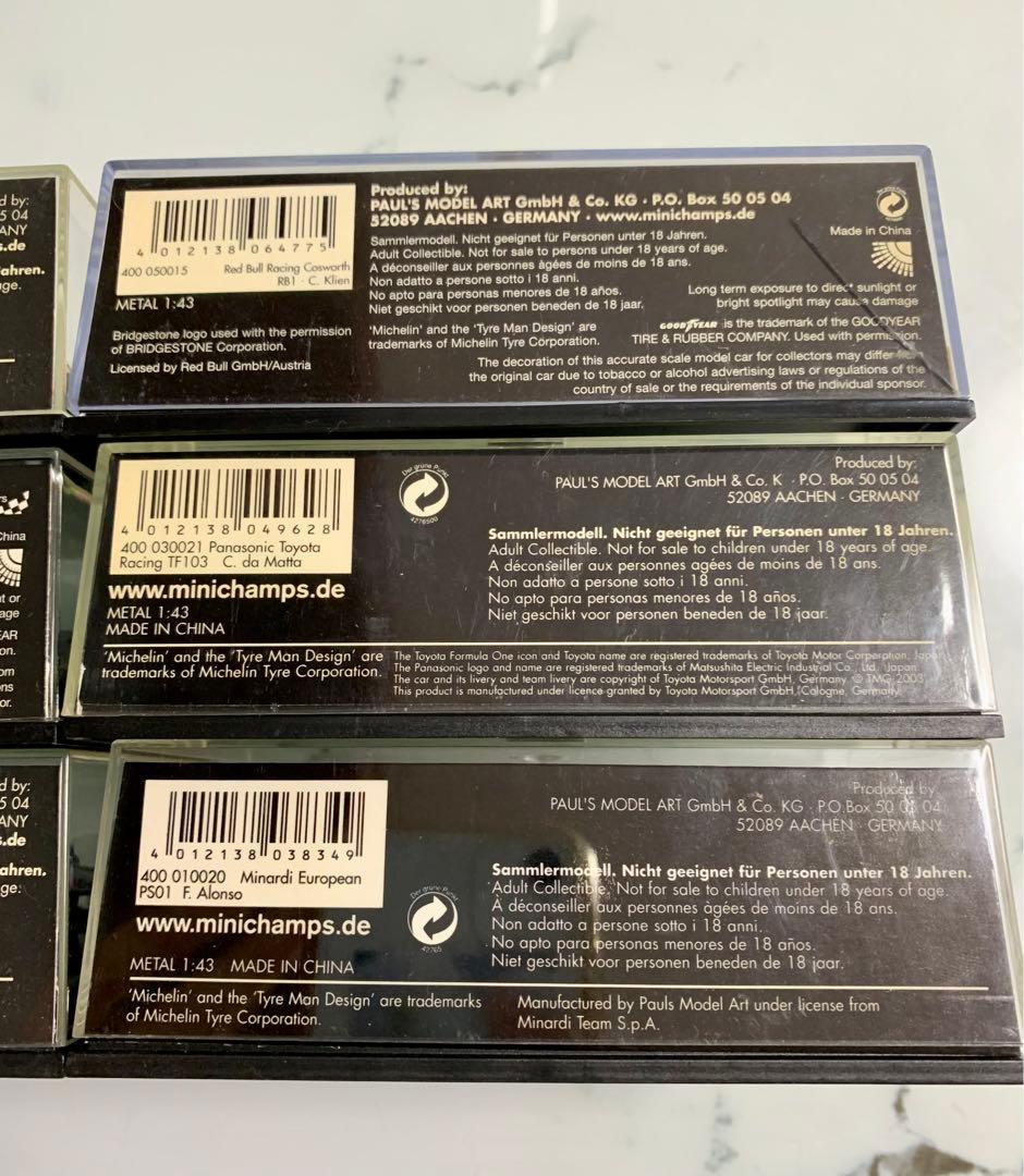 ミニカー 6台セット ミナルディ MINICHAMPS 