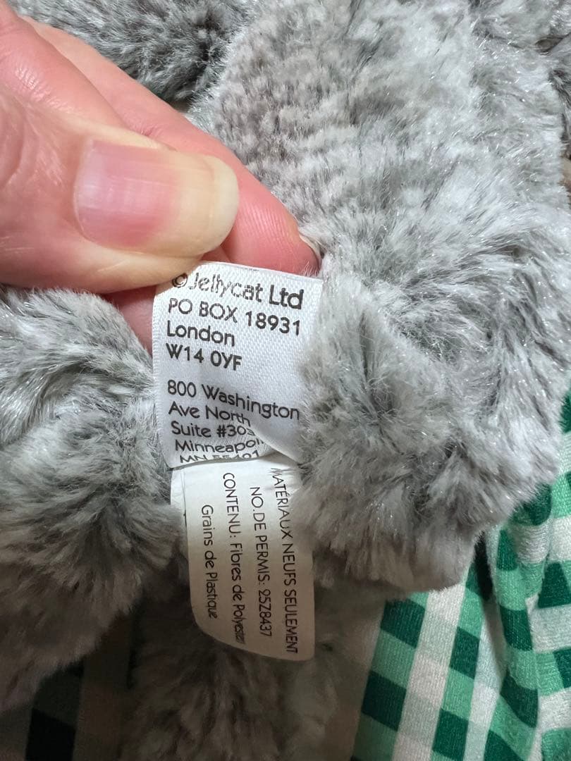  ぬいぐるみ 茶色と灰色