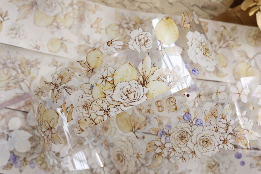 ⭐️SALE⭐️ 小白家文創《午后阳光》海外マスキングテープ　マステ 【2518】