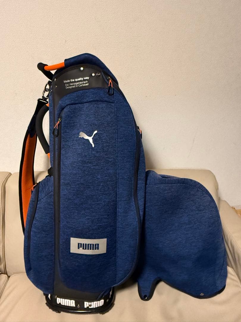 【送料込み】廃盤希少　完売品　プーマ レベルキャディバッグ 軽量型