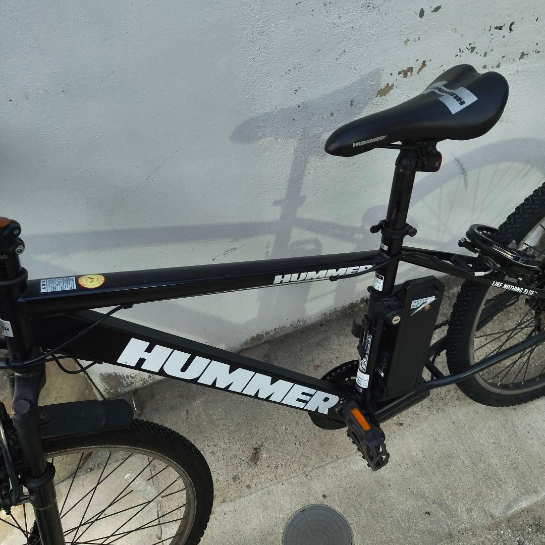 引取限定　HUMMER 電動アシスト黒 ギア　ハマー　ロードバイク　ジャンク