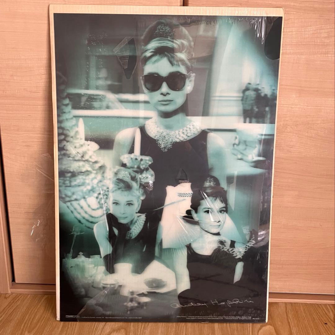 激レア！デッドストック新品オードリーヘップバーン3Dポスターティファニーで朝食を