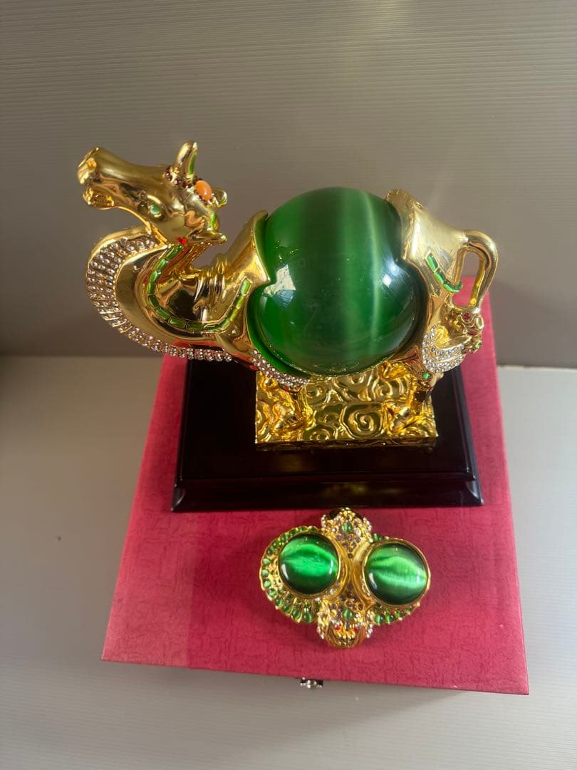 1542 中国美術 りゅうきんらくだ 流金駱駝 金メッキ ラクダ 奮門開拓　2客