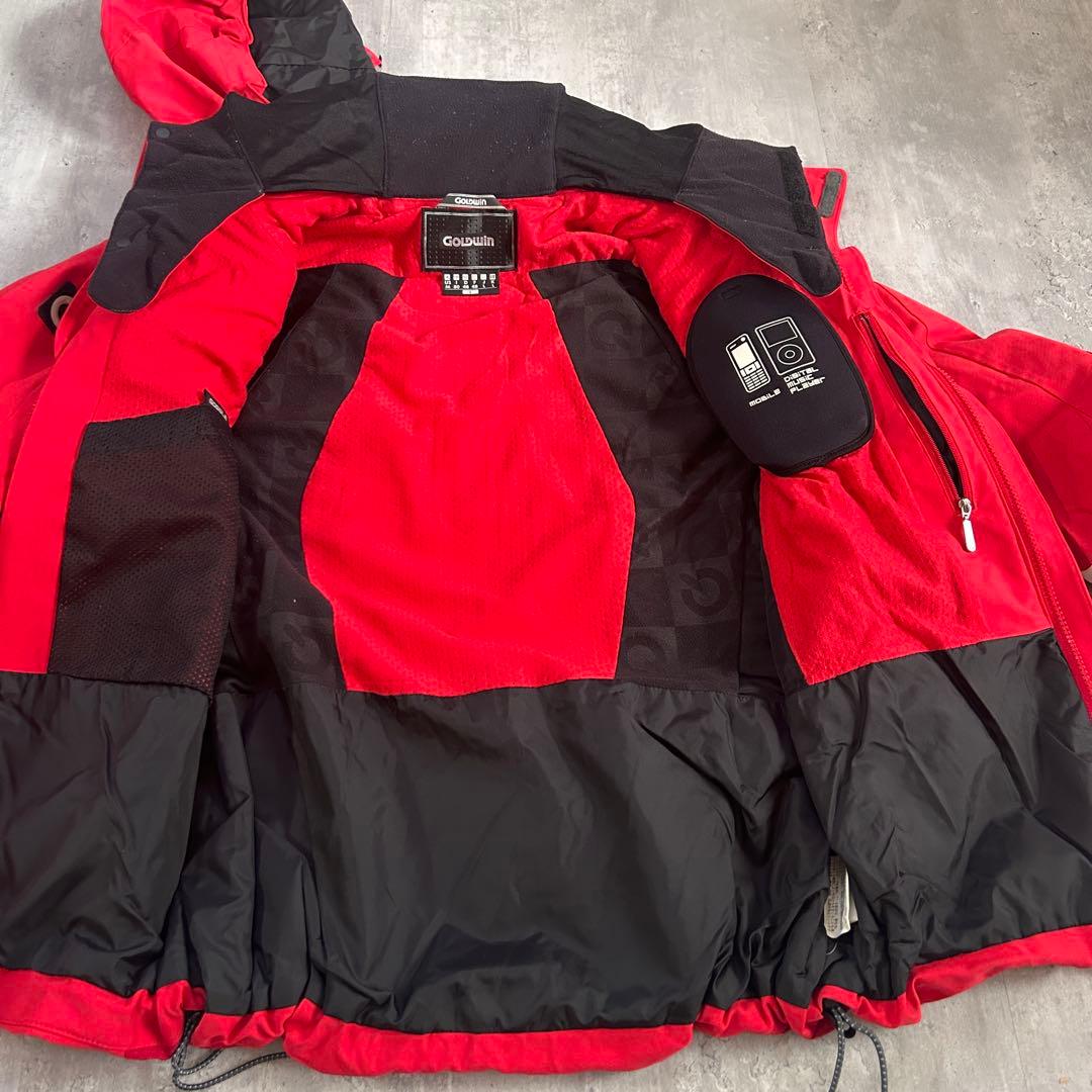 C7 GOLDWIN スキーウェア 上下セット インナー付 赤 メンズ L-XL