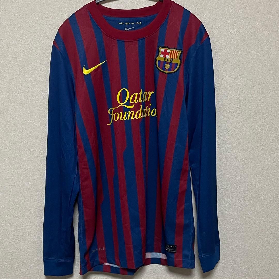 【正規品】FCバルセロナ 11-12 メッシ 10 長袖 海外S日本M〜L