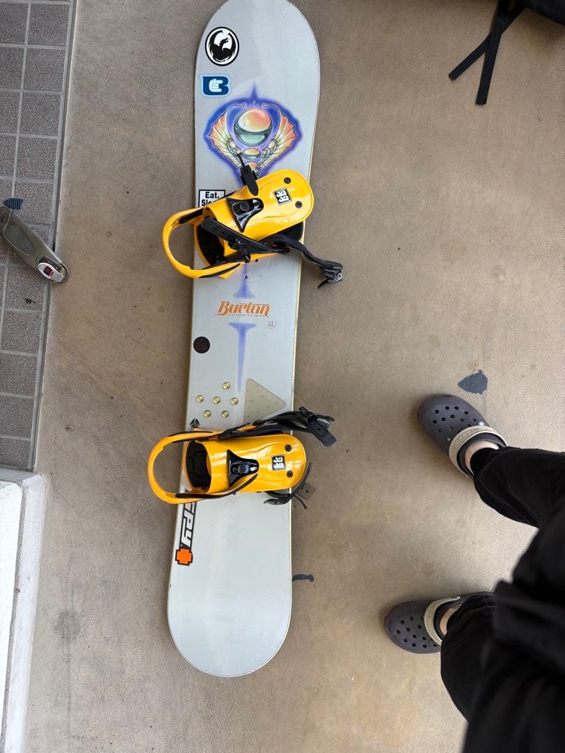 Burton スノーボード ホワイト/イエロー