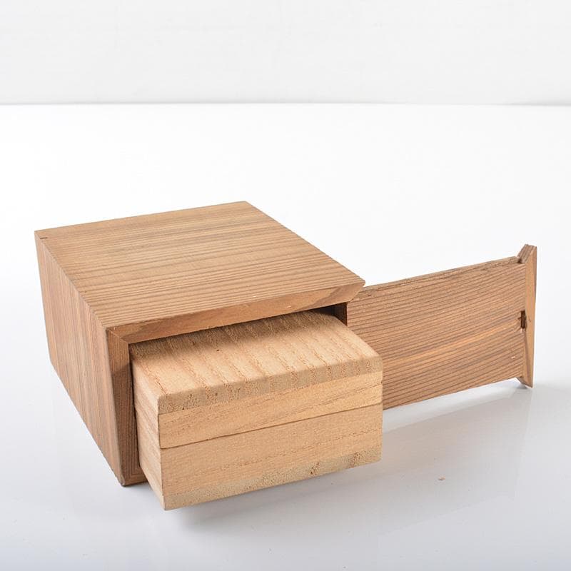 Gojyo　野々村仁清作　色絵格子文扇形香合　時代箱二重箱　V　R6219