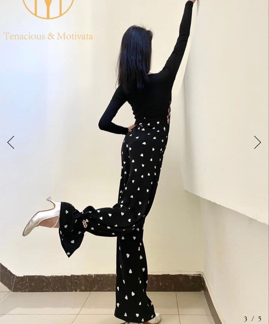 stunning dance wear ボトムス　トラウザー　水玉