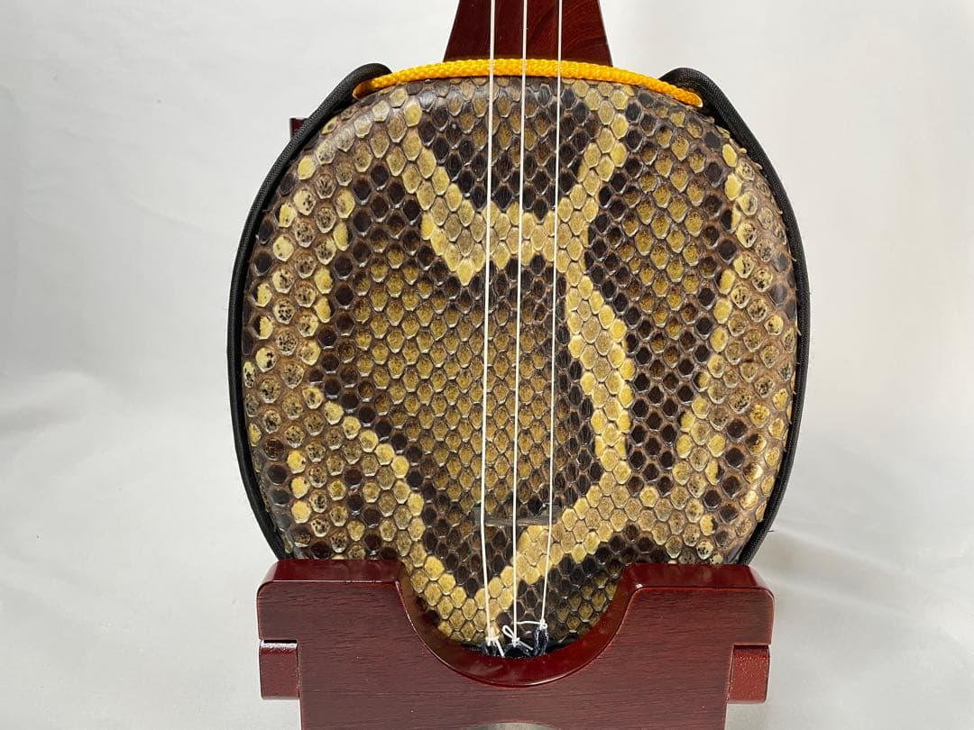 沖縄三線 宮古木工芸 本皮1枚張り 極上パドック棹