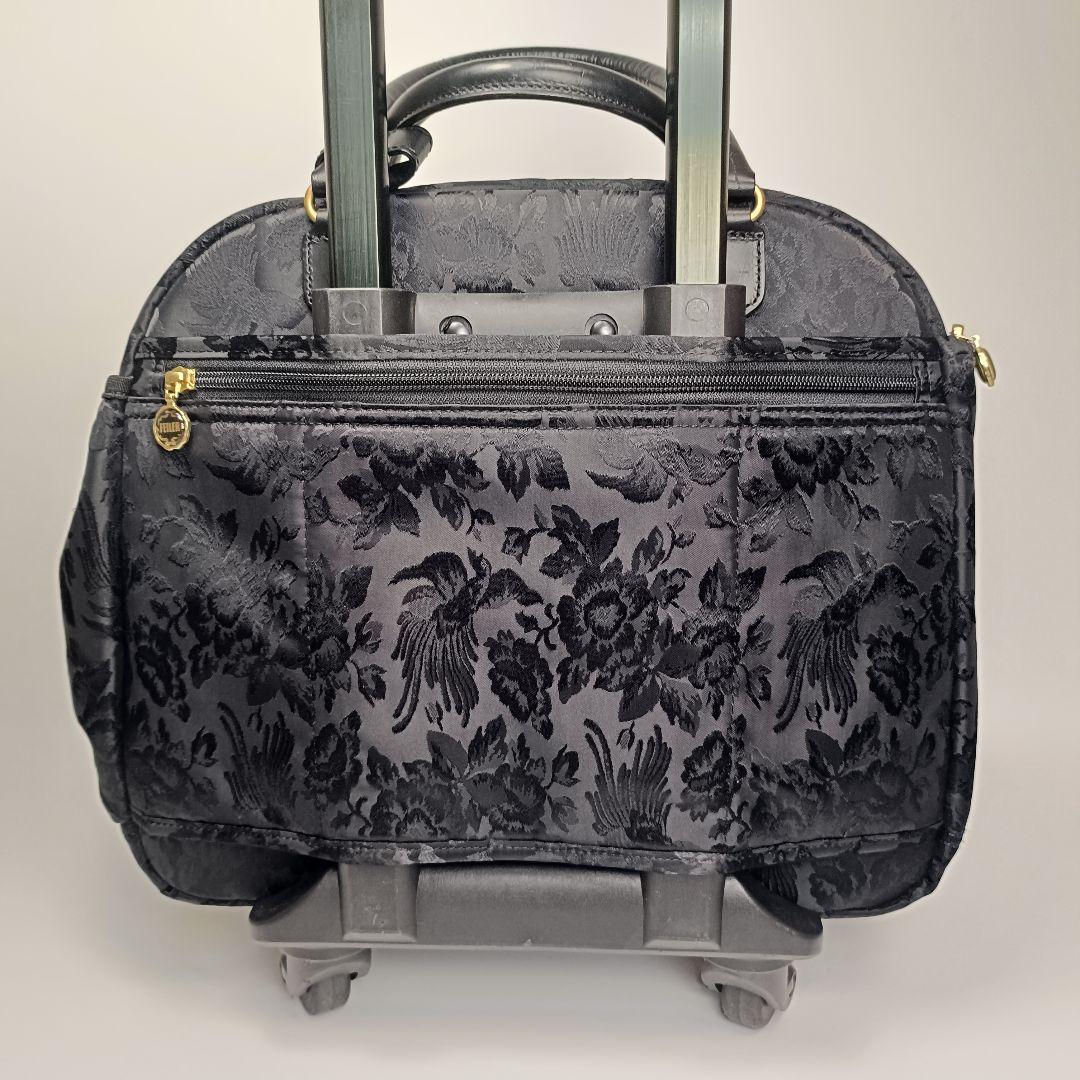 希少　FEILERフェイラー　トロリーバッグ　キャリーバッグ　黒　カギ付