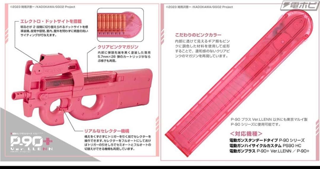 新品　東京マルイ　P-90プラス バージョンレン 電動ガンプラス GGO
