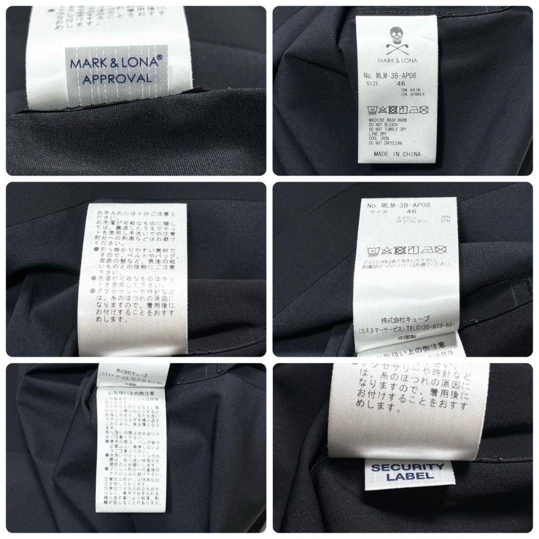 2023年モデル MARK&LONA GOLF ブラック ポロシャツ 46サイズ