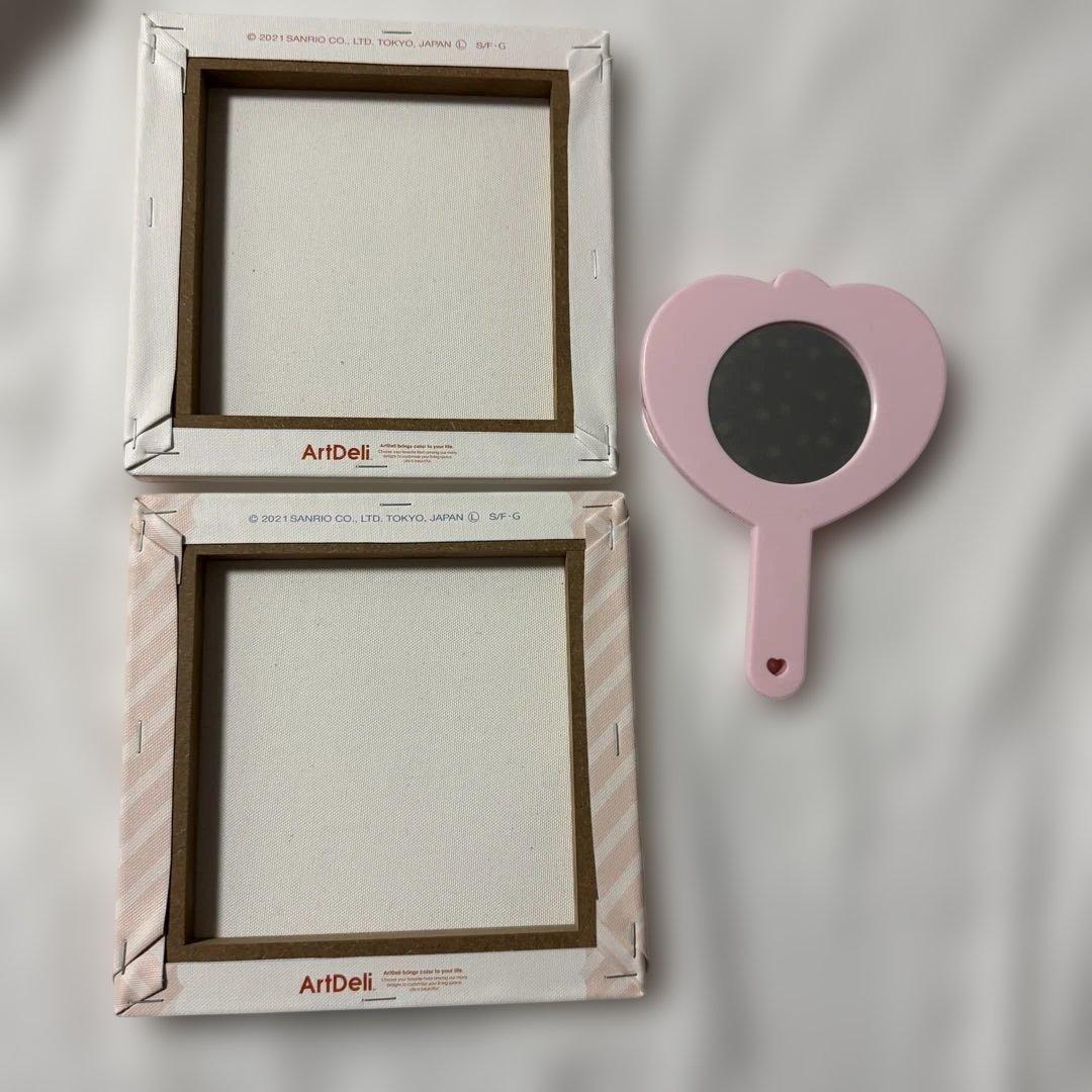 こぎみゅん 初恋シリーズ 初恋カフェ キャンバスアート ミラー