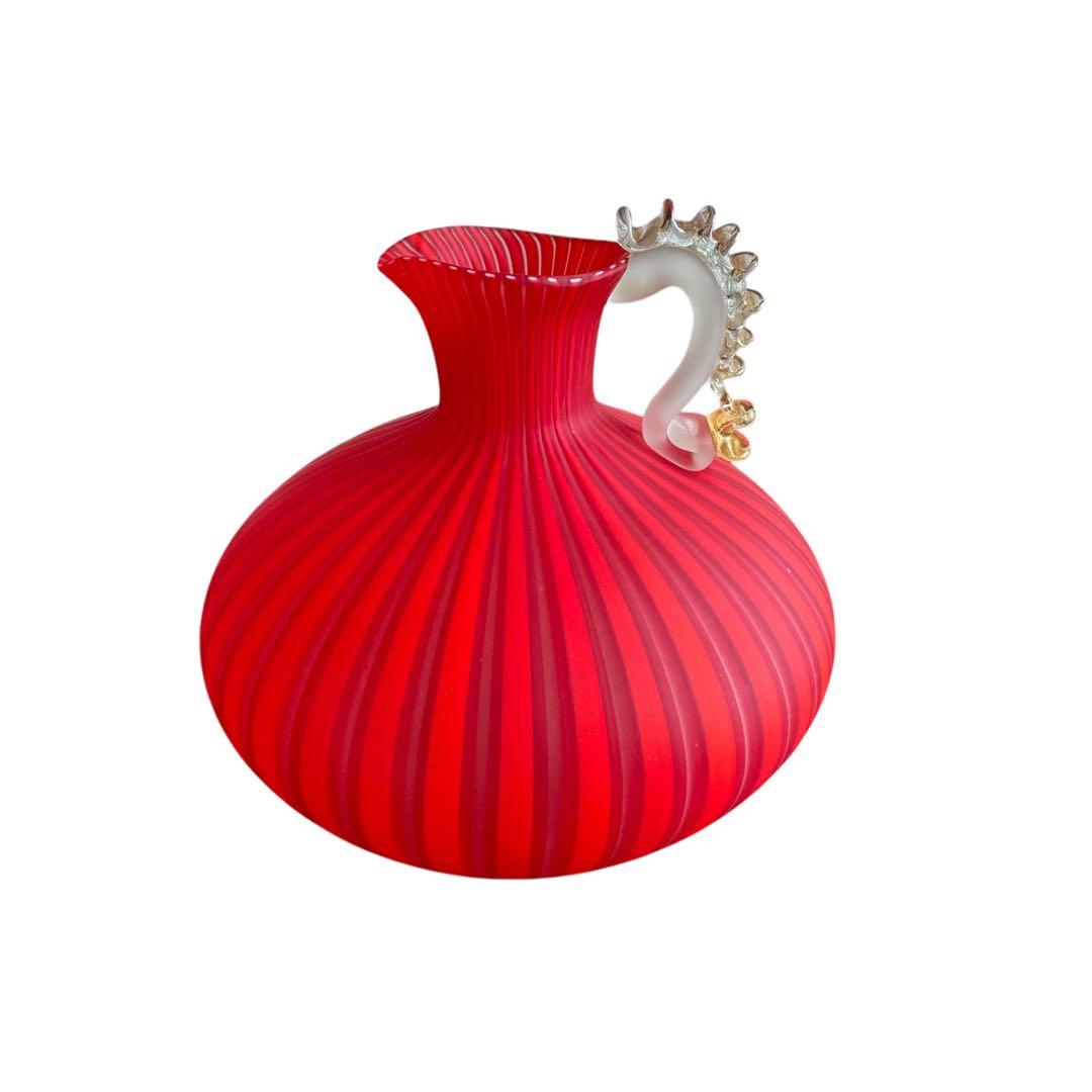 藤田喬平 手吹 ヴェニス 一輪 共箱 文化勲章受賞作家 花瓶 一輪挿し 花入