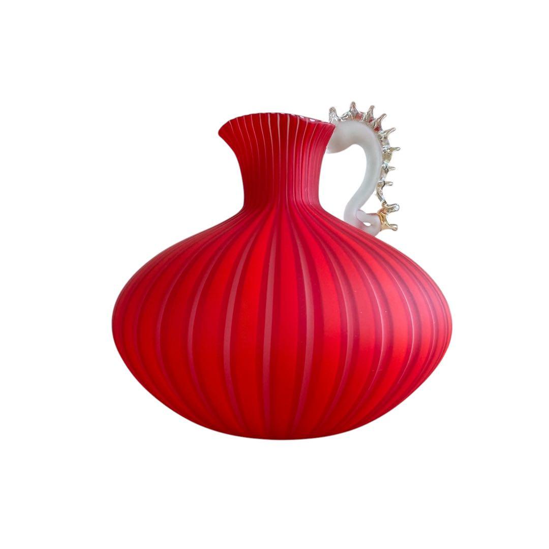 藤田喬平 手吹 ヴェニス 一輪 共箱 文化勲章受賞作家 花瓶 一輪挿し 花入