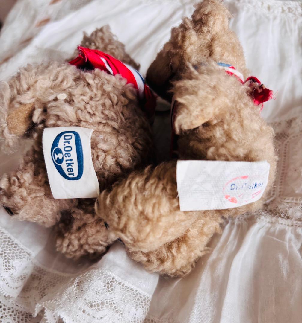 Dr. Oetker ベア　2体セット　ヴィンテージベア　アンティークベア