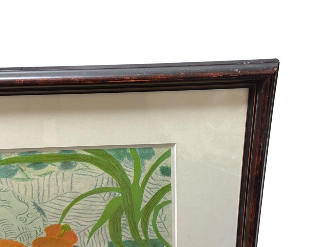 ピエール・ボンコンパン《ポピーの花束》リトグラフ 限定250部 直筆サイン入り