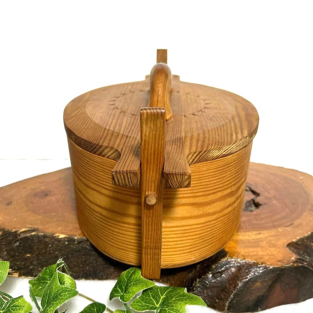 ヴィンテージ　スウェーデンsvepaskスヴェープアスク曲げ木箱　北欧雑貨