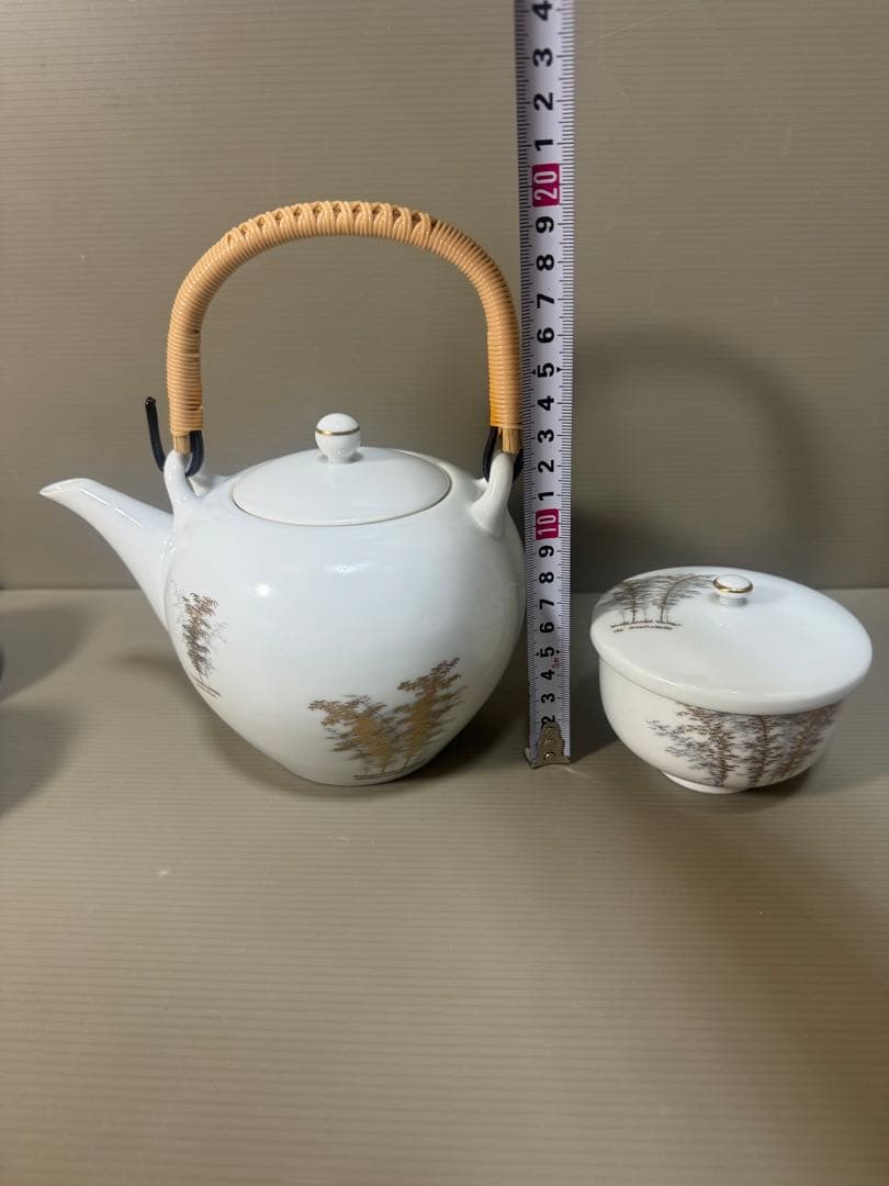 2300 深川製磁　茶器セット　急須1客　湯呑蓋付5客