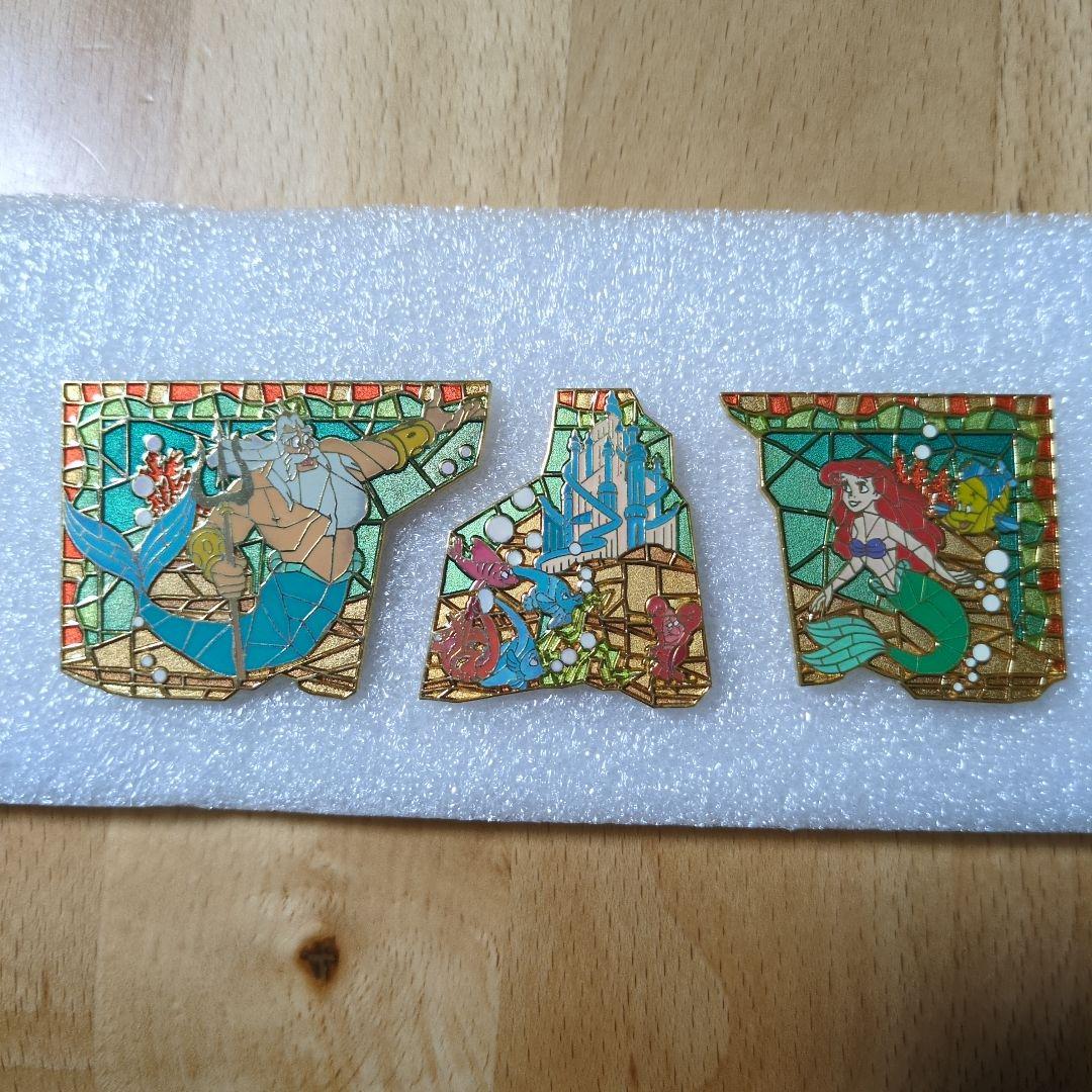 ディズニークルーズライン　リトルマーメイド　ピンバッジ　セット