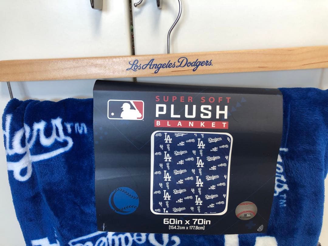 ロサンゼルス・ドジャース 特大ブランケット(154.2cm×177.8cm)