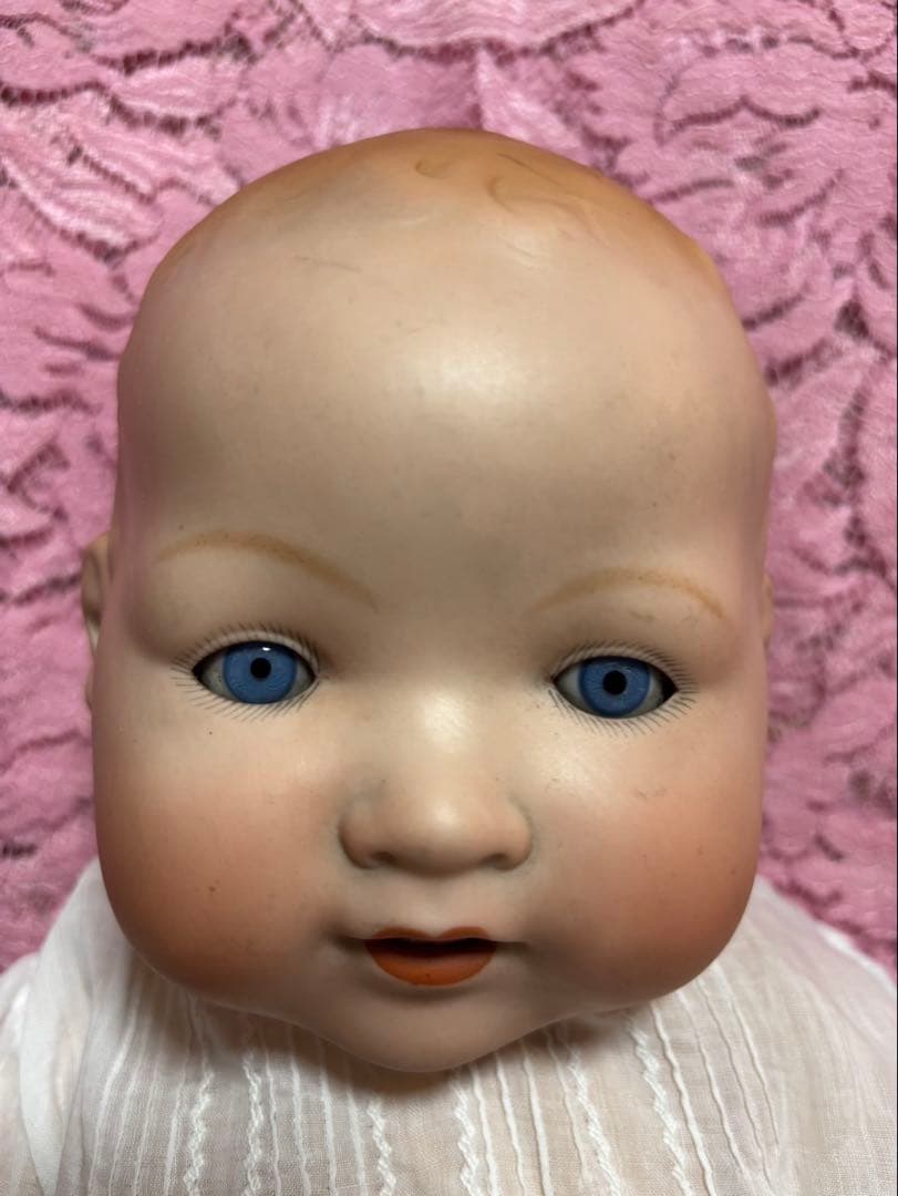 アーモンドマルセル　ベビー　アンティーク　ビスクドール　アンティークドール