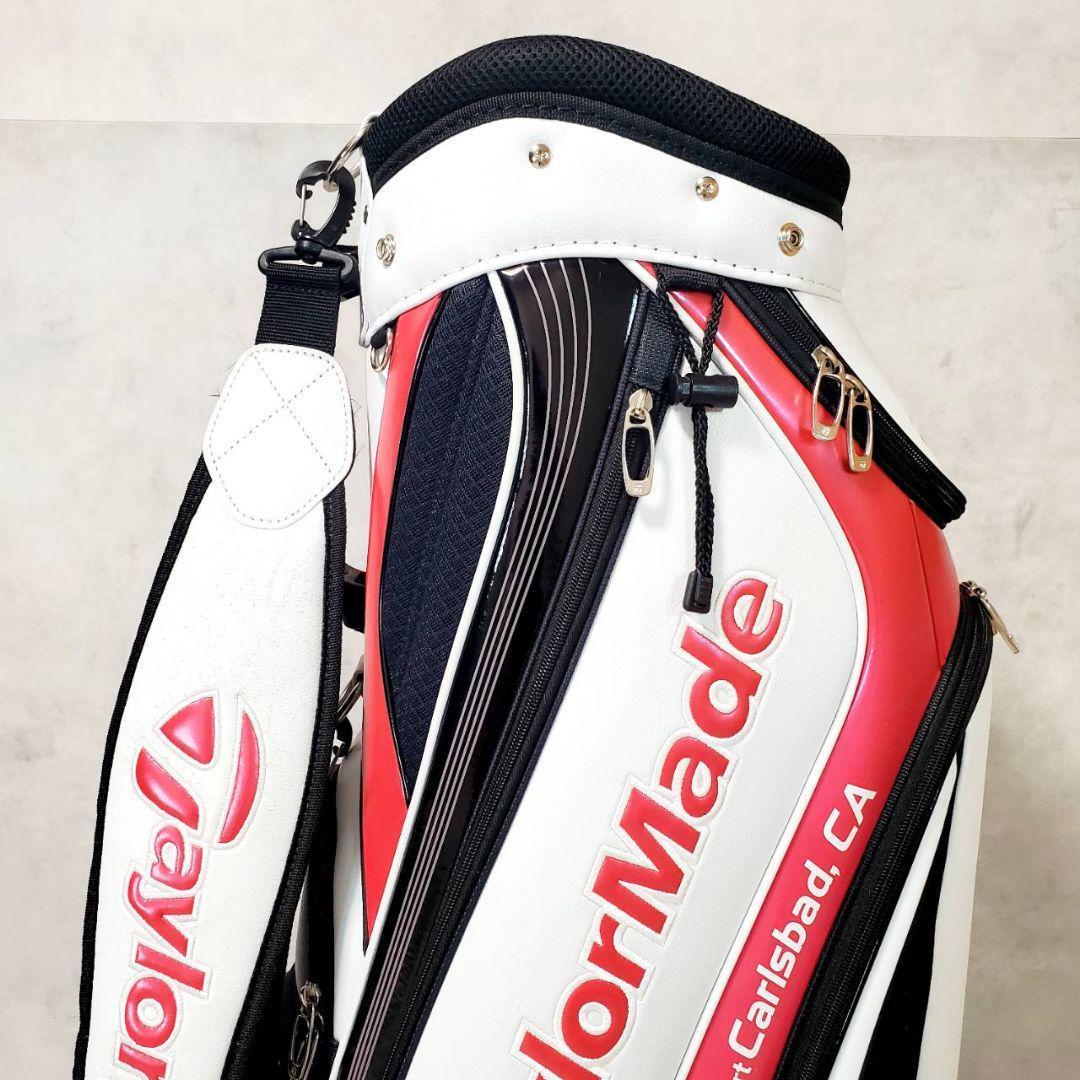 テーラーメイド キャディバッグ レディース ホワイト×ピンク ゴルフバッグ
