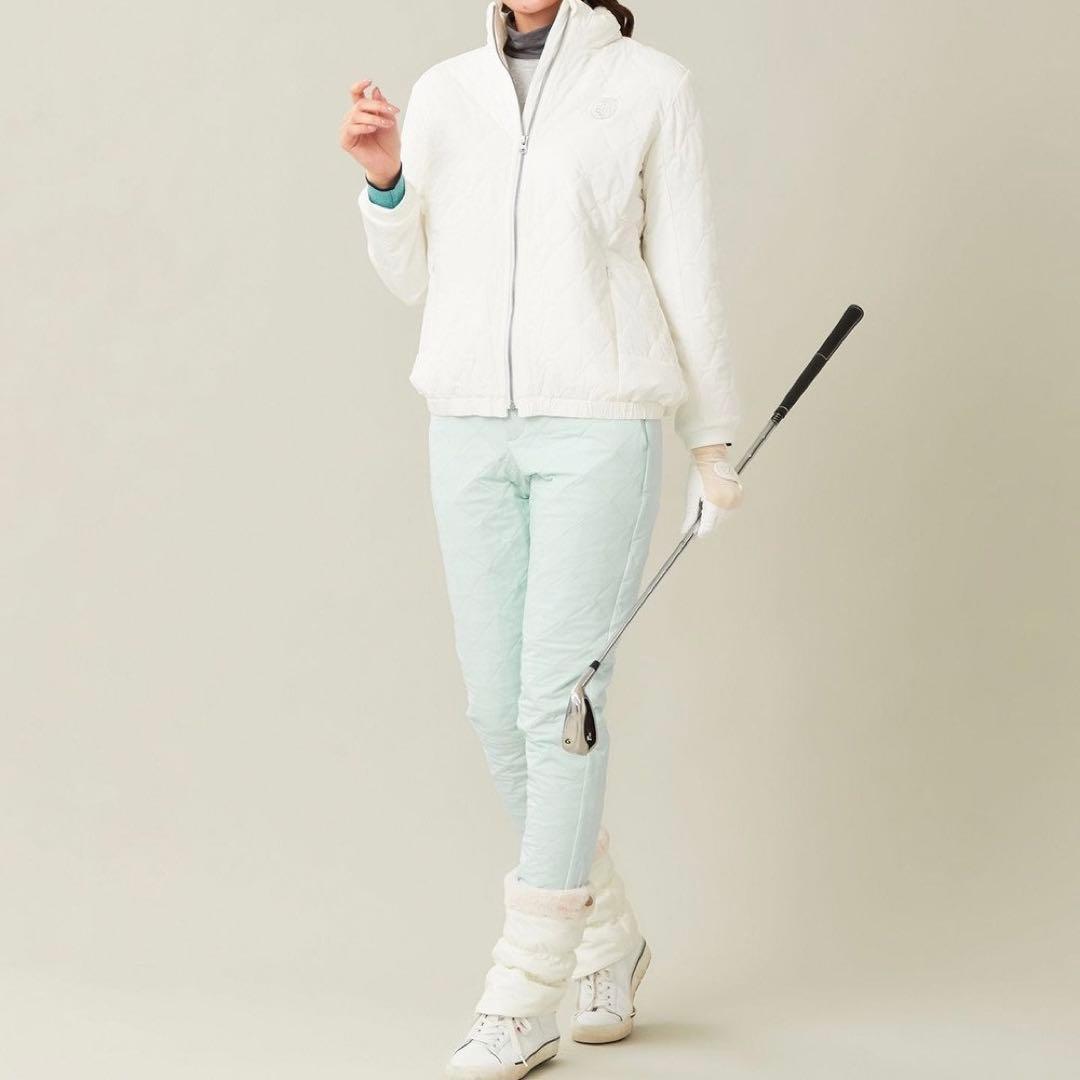 【新品未使用】23区ゴルフ L 高級ダイヤキルト 中綿ベーシックテーパードパンツ