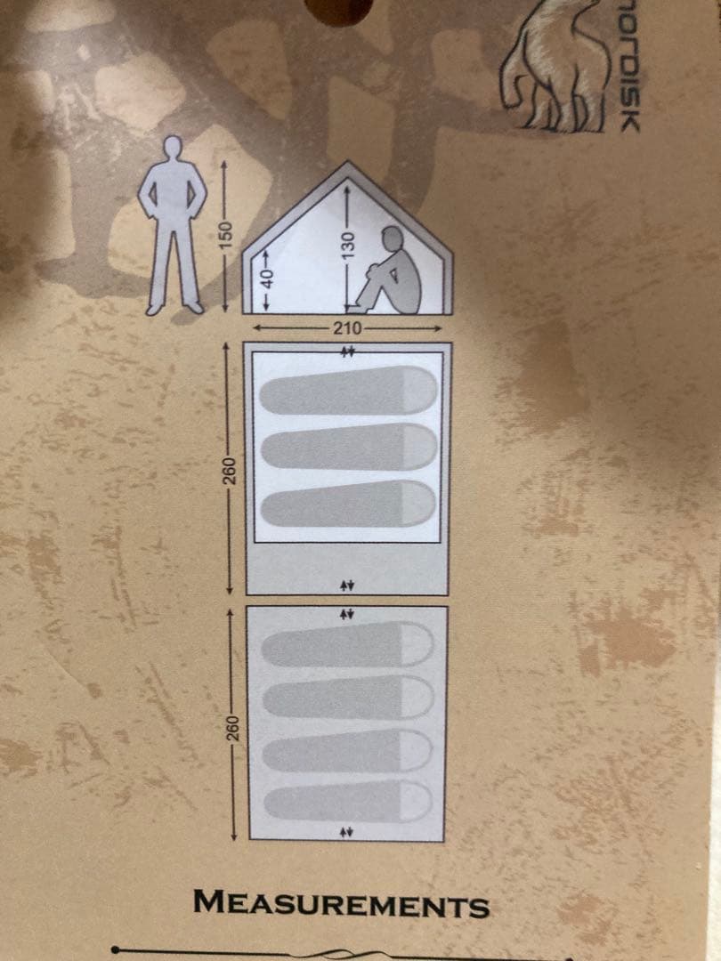 ま*す様 ノルディスク　ユドュン　nordisk ydun 5.5 m²