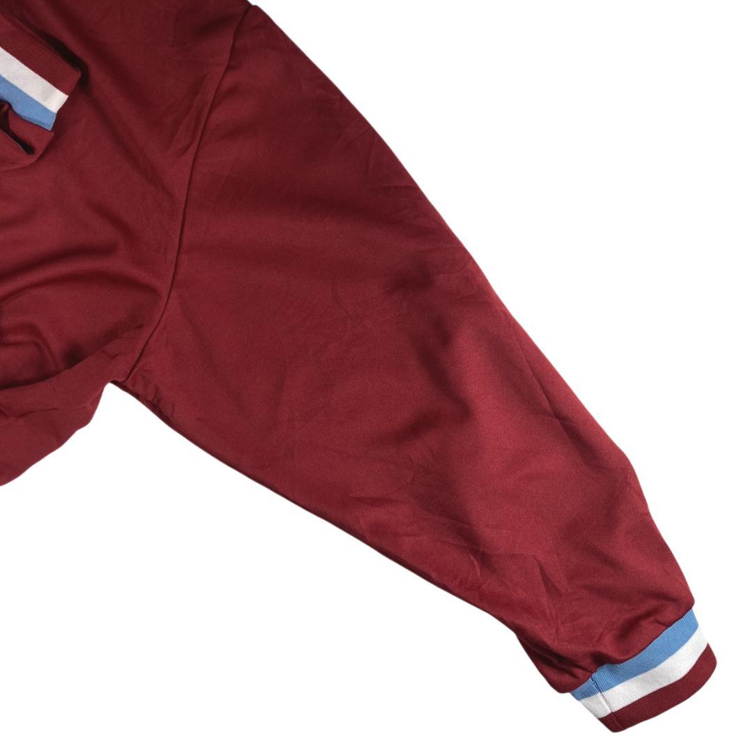 MLB フィリーズ 刺繍ロゴ スタジャン トラックジャケット 古着 XL えんじ