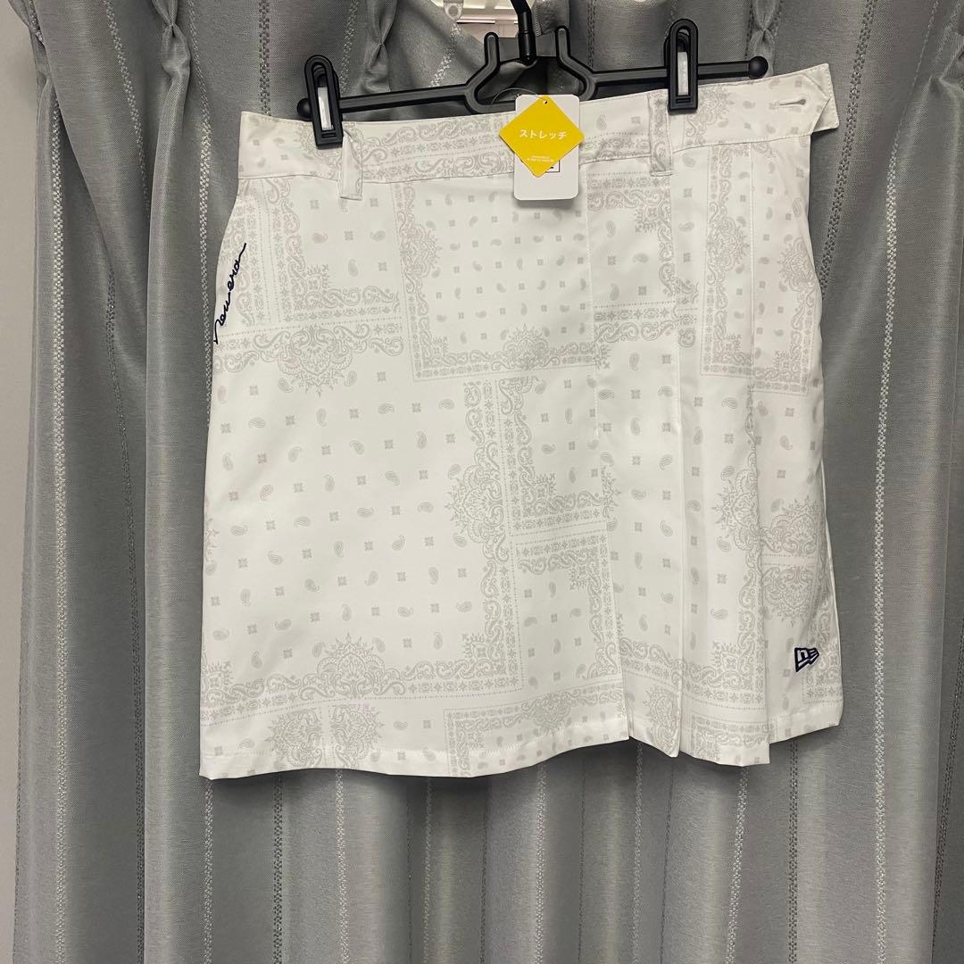 New Era バンダナ柄 ホワイトスカート　Lサイズ