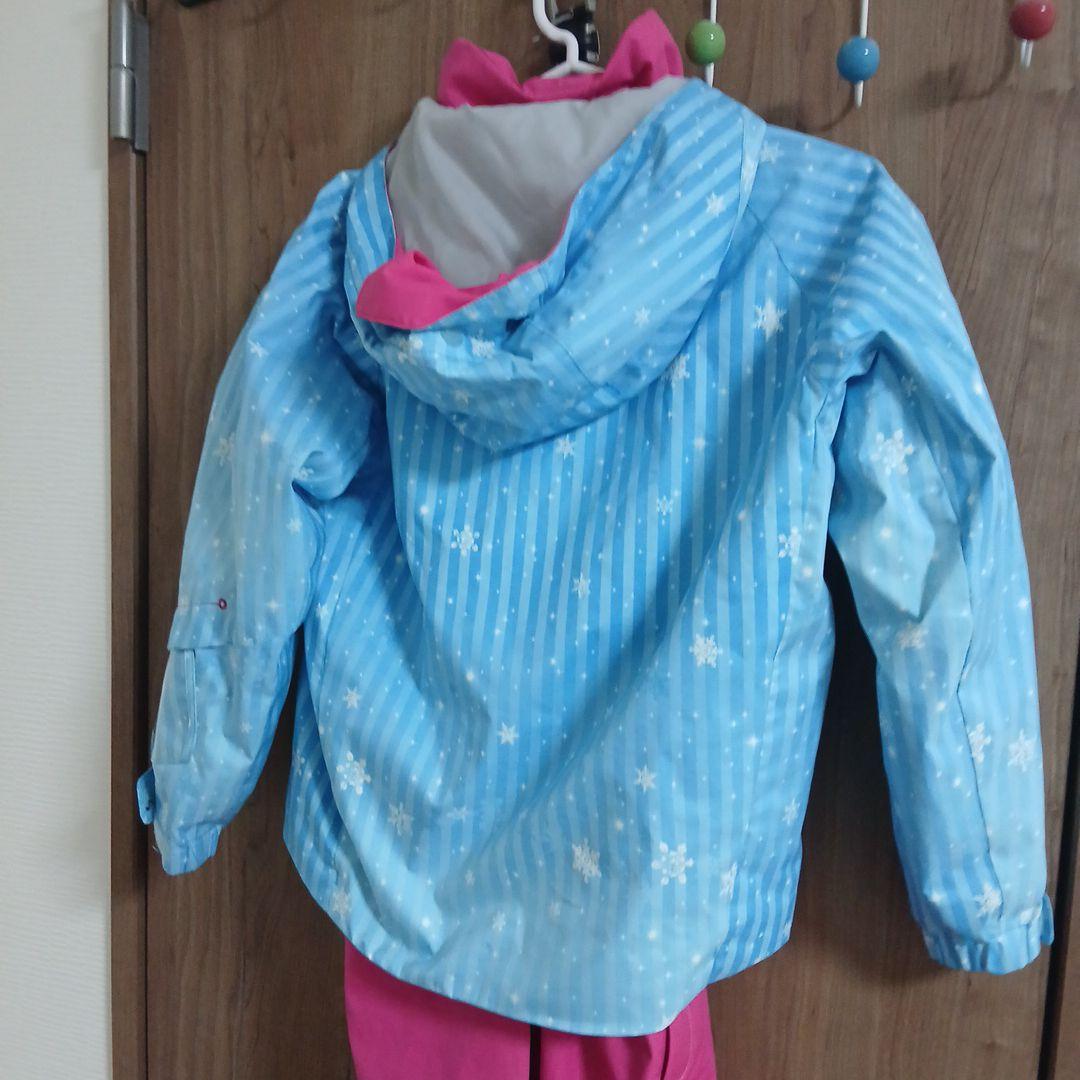 Descente 子ども用スキーウェア 水色/ピンク130