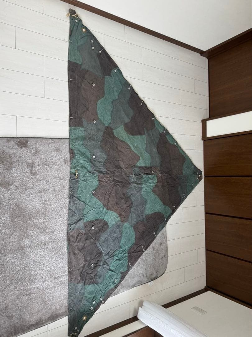 スウェーデン軍テントシート 4枚