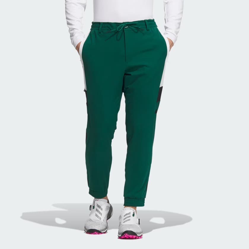 【82】秋冬 定価14,300円 アディダス ゴルフ ジョガーパンツ 緑