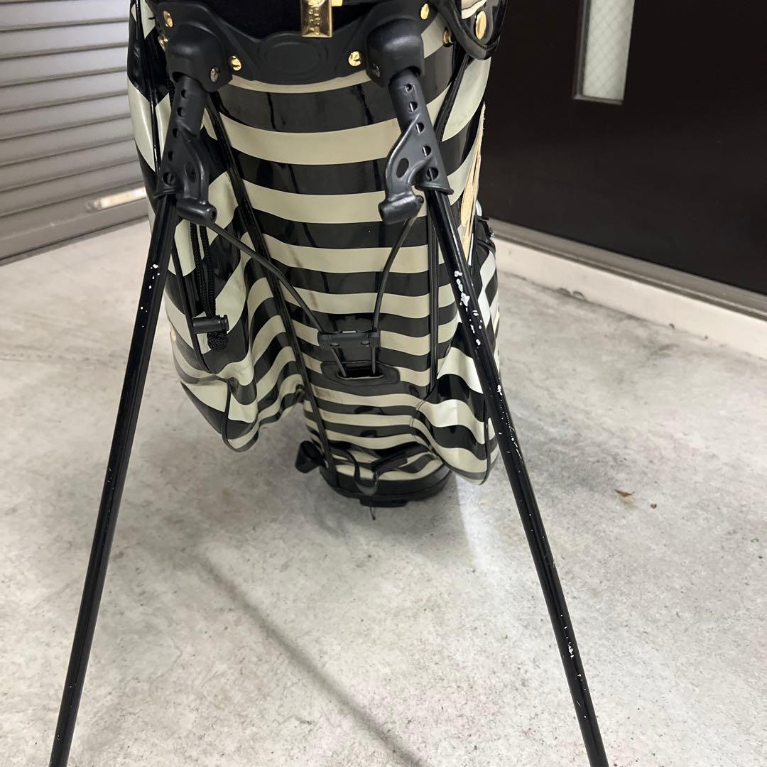 ムータマリン スタンド キャディバッグ 刺繍 エナメル ゴルフヘッドカバーセット