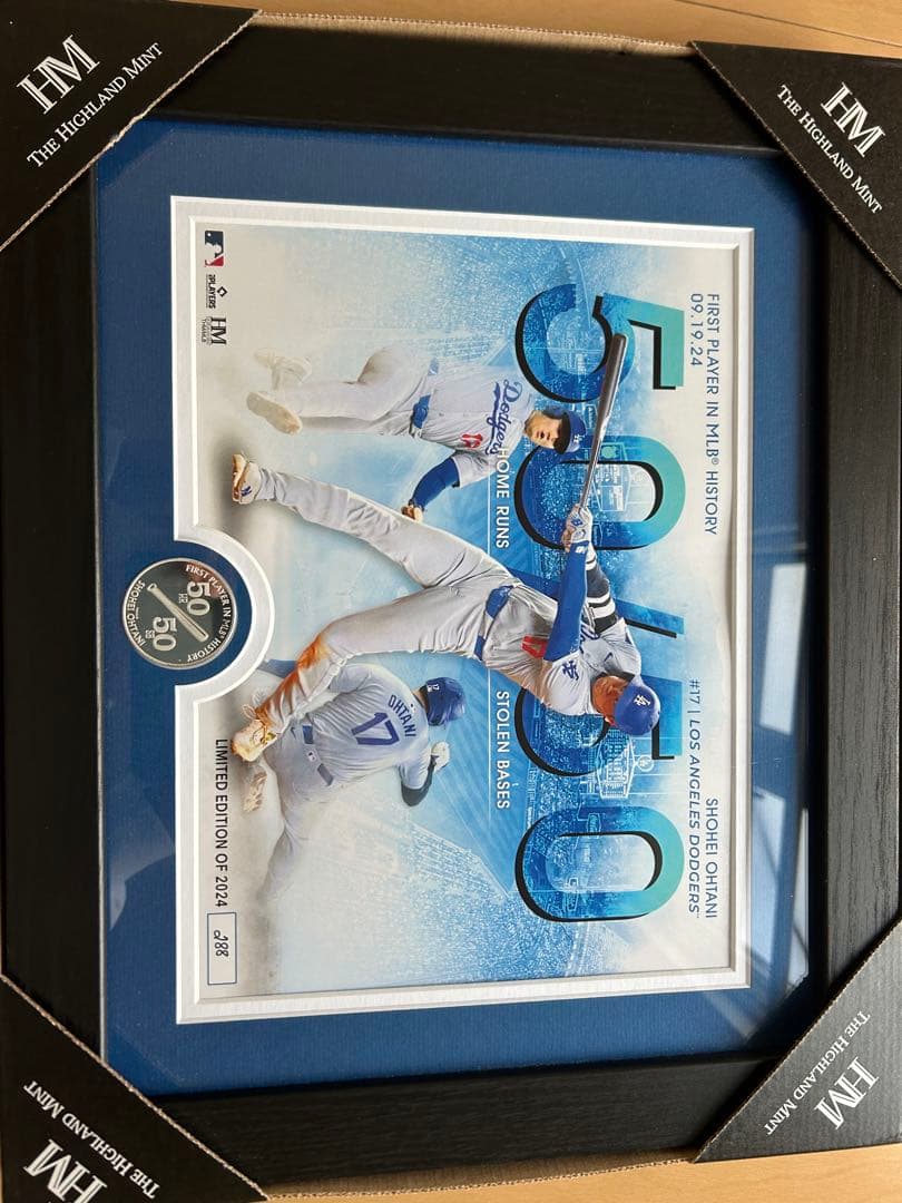 大谷翔平50本塁打50盗塁記念フレームアート