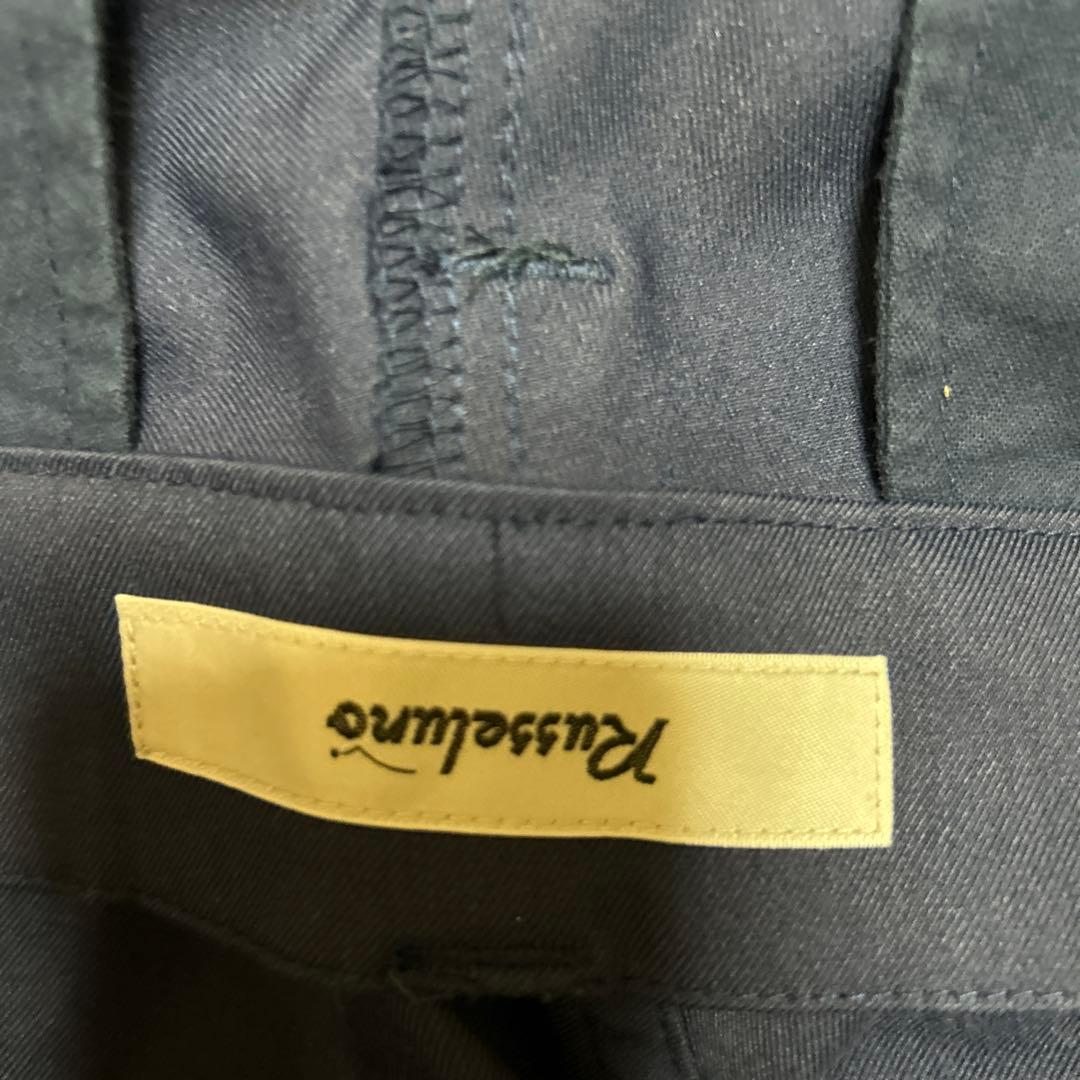 ラッセルノ ビッグロゴ ゴルフパンツ 裾ジップ RS-82190 ネイビー