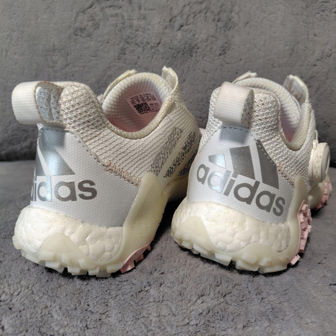 adidas ゴルフシューズ　ホワイト/ピンク 　24,0cm
