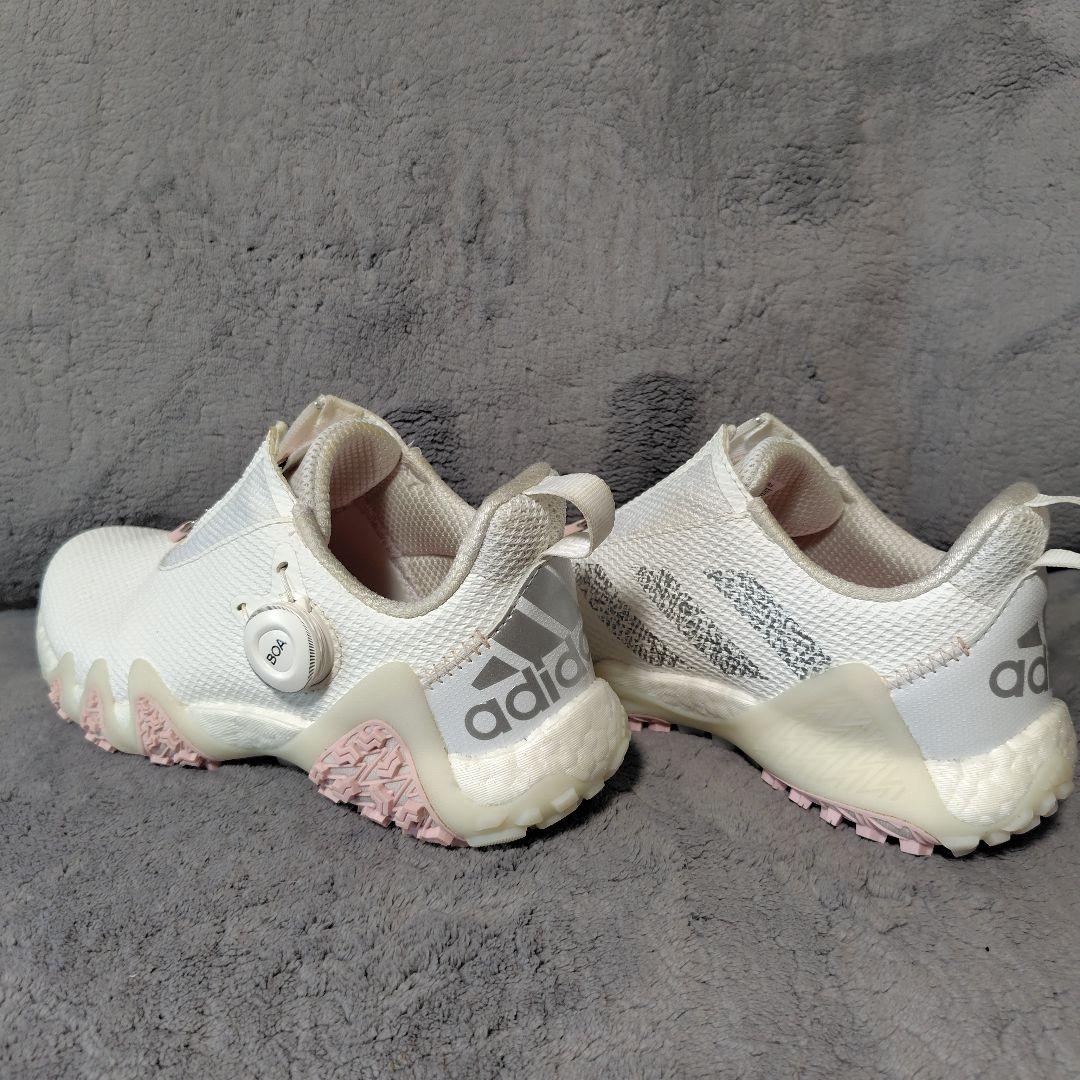 adidas ゴルフシューズ　ホワイト/ピンク 　24,0cm
