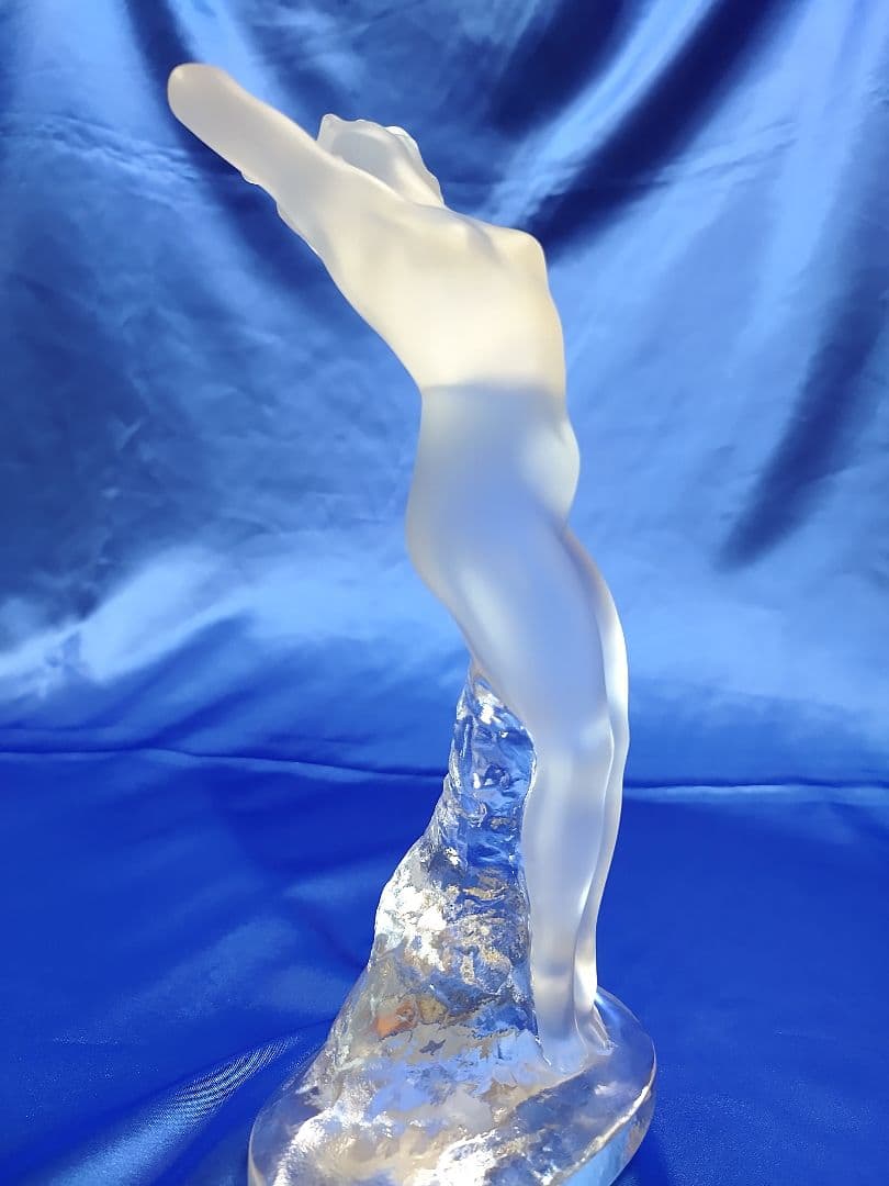 ラリック クリスタル裸婦像 ダンスーズ 踊り子の彫刻 フランス製