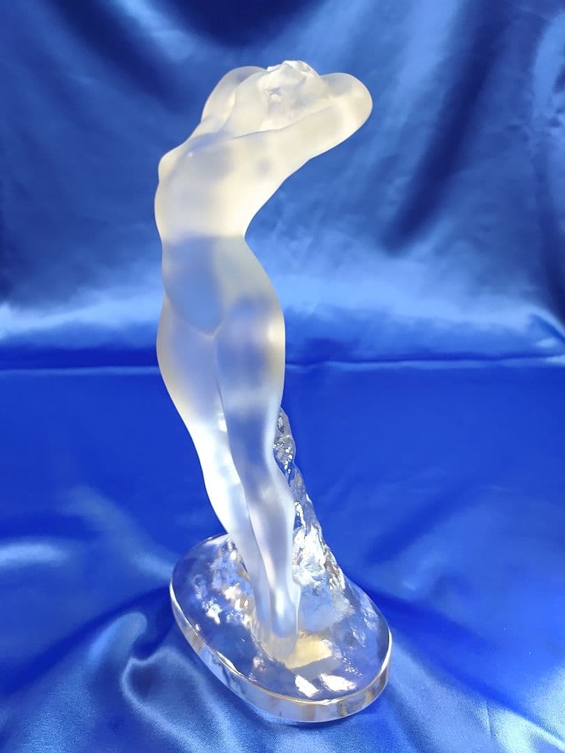 ラリック クリスタル裸婦像 ダンスーズ 踊り子の彫刻 フランス製