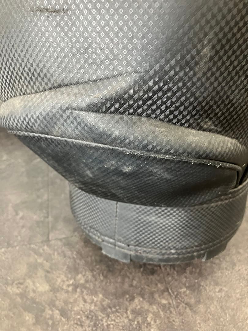 値下！XXIO ダンロップ　キャディバッグ スタンド型　千鳥柄　モノトーン　白黒