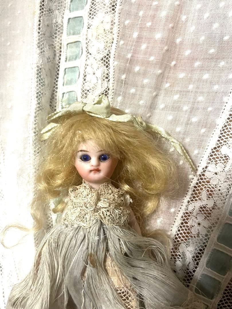 最終　お値下げ　フレンチミニョネット　アンティーク　ドール　ビスクドール