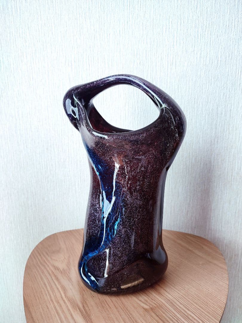 希少　琉球ガラス　稲嶺盛吉　花瓶　フラワーベース