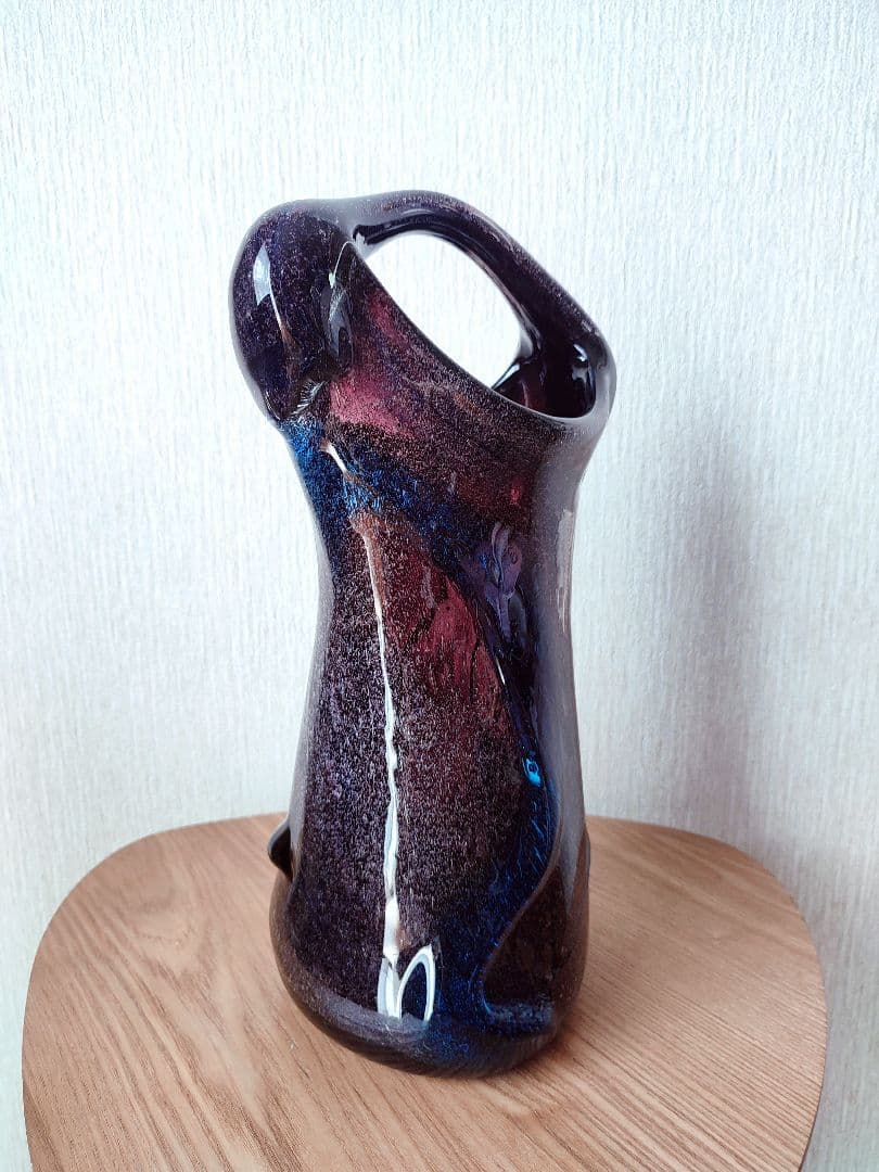 希少　琉球ガラス　稲嶺盛吉　花瓶　フラワーベース