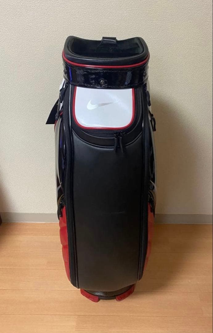 ナイキ(NIKE) ゴルフバッグ ホワイト×ブラック×ジムレッド