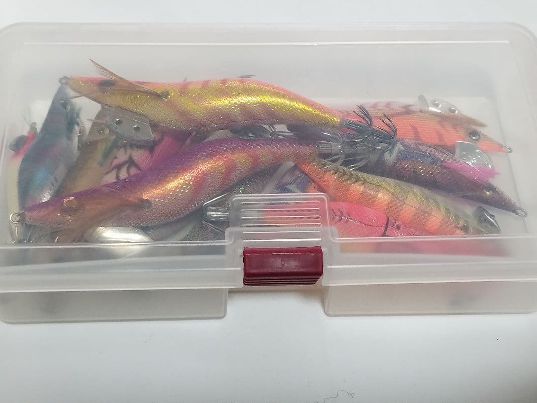 ●エギング セット 2号 2.2 2.5 3.5 釣具 ケース付 エギ 疑似餌