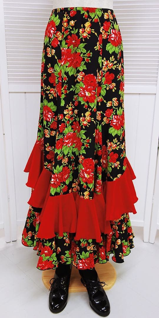 [新品・特価品] 残1着 フラメンコスカート・サイズSM・ スペイン製